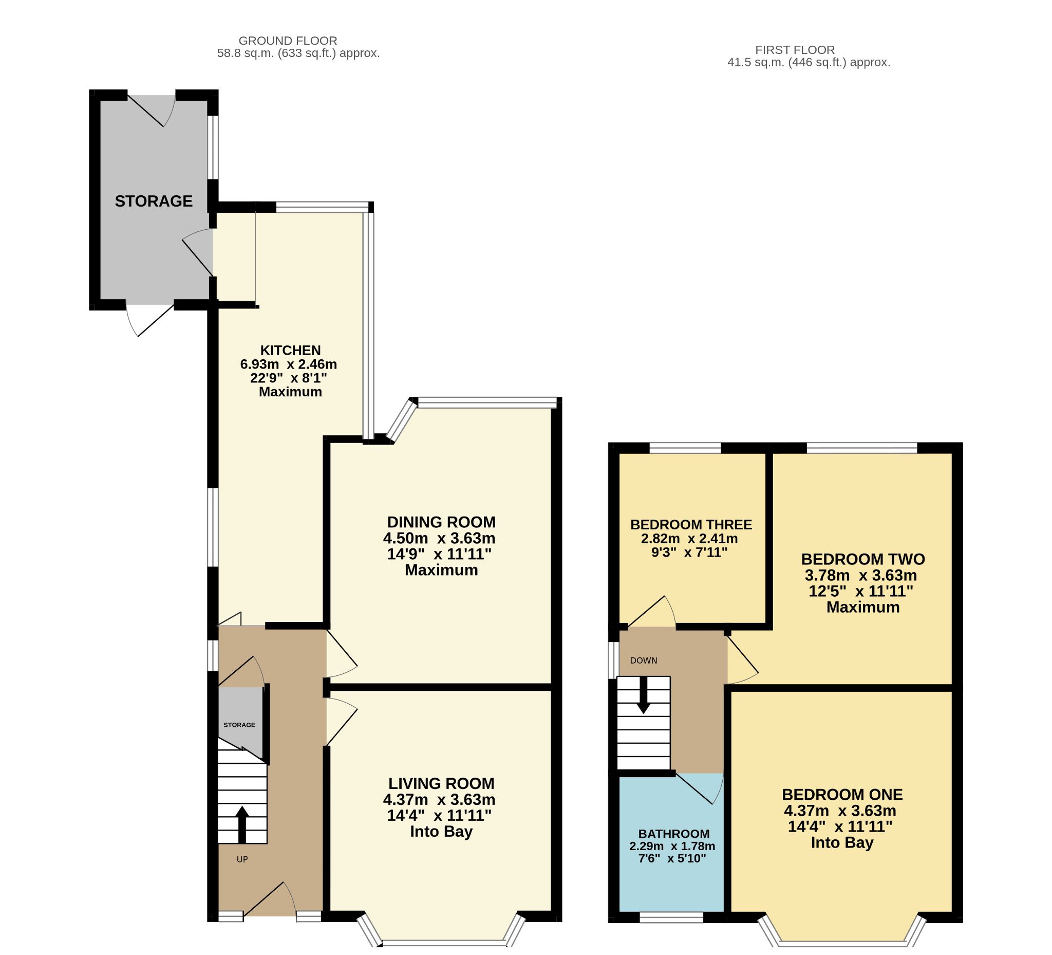 Floorplans For Kingsway Avenue, Manchester, M19